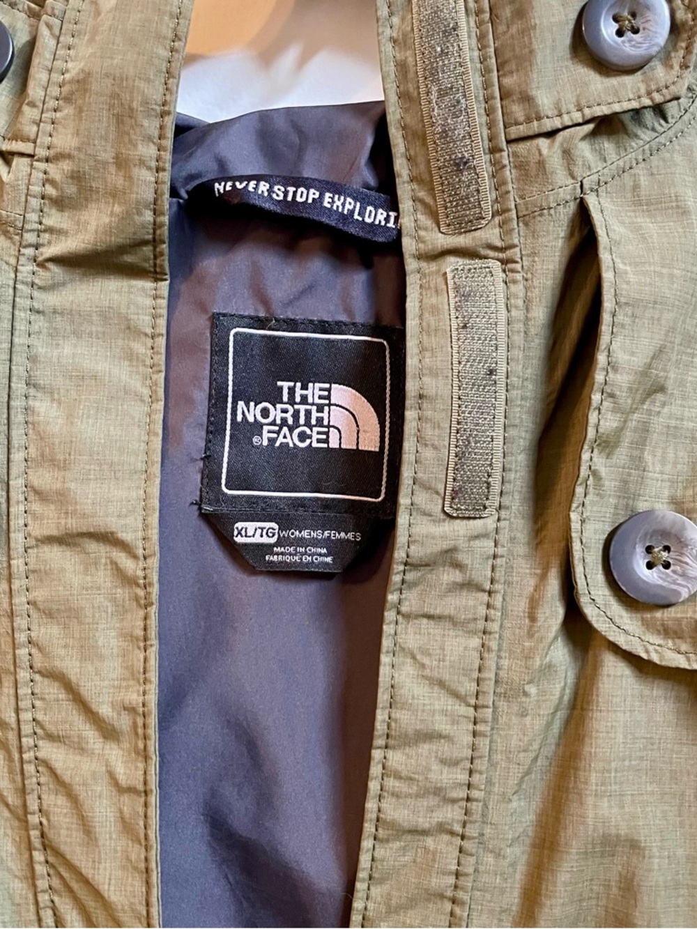 The North Face Women’s Olive Green Hooded Jacket - Picture 2 of 6